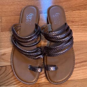 Franco Sarto Snakeskin Sandals